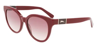 Longchamp Lo697s 601 Occhiali Da Sole Rossi Per Uomo In Red