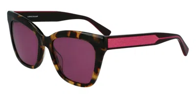 Longchamp Lo699s 255 Occhiali Da Sole Tartarugatishell Per Uomo In Brown