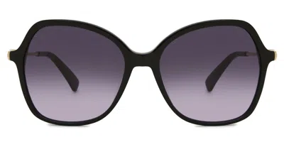 Longchamp Lo705s 001 Men's Sunglasses Black Size 57