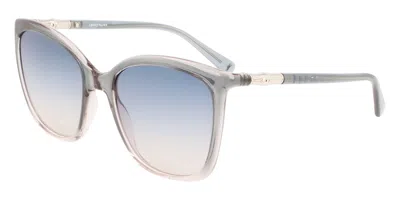 Longchamp Lo710s 425 Men's Sunglasses Grey Size 56 In Blue