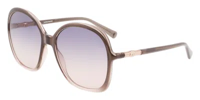 Longchamp Lo711s 015 Men's Sunglasses Grey Size 59 In Brown