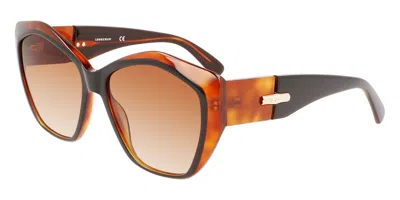 Longchamp Lo712s 011 Women's Sunglasses Tortoiseshell Size 57