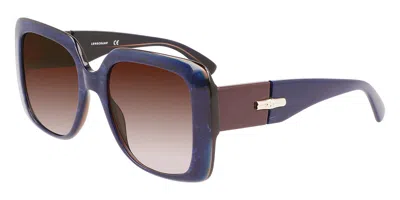 Longchamp Lo713s 403 Men's Sunglasses Blue Size 53