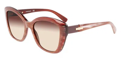 Longchamp Lo714s 604 Men's Sunglasses Brown Size 54