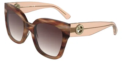 Longchamp Lo717s 848 Occhiali Da Sole Tartarugatishell Per Donna In Purple