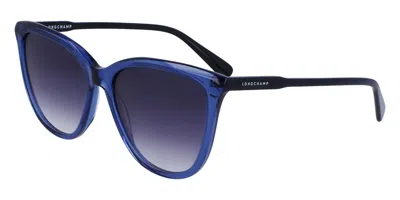 Longchamp Lo718s 400 Women's Sunglasses Blue Size 56