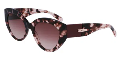 Longchamp Lo722s 690 Women's Sunglasses Tortoiseshell Size 54 In Tortoise Rose
