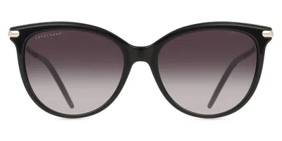 Longchamp Lo727s 001 Women's Sunglasses Black Size 54