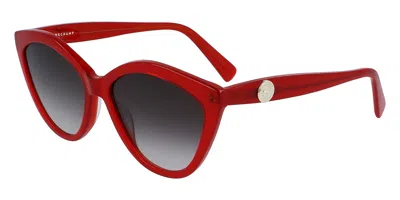 Longchamp Lo730s 600 Women's Sunglasses Red Size 56