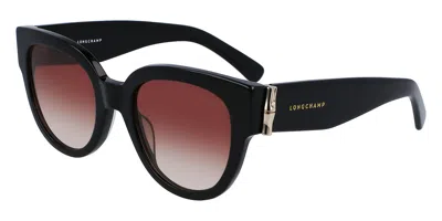 Longchamp Lo733s 001 Women's Sunglasses Black Size 52