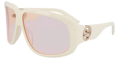 Longchamp Lo736s 109 Women's Sunglasses White Size 67