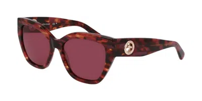 Longchamp Lo741s 606 Women's Sunglasses Red Size 55