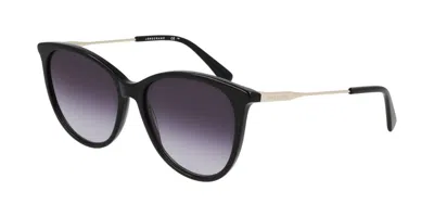 Longchamp Lo746s 001 Women's Sunglasses Black Size 55