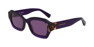 Longchamp Lo749s 505 Women's Sunglasses Purple Size 50