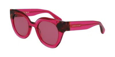 Longchamp Lo750s 654 Women's Sunglasses Pink Size 49