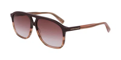 Longchamp Lo751s 505 Women's Sunglasses Purple Size 58 In Brown