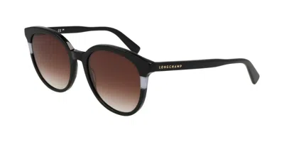 Longchamp Lo752s N 001 Women's Sunglasses Black Size 55