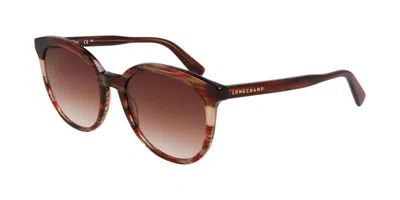 Longchamp Lo752s N 606 Women's Sunglasses Red Size 55 In Brown