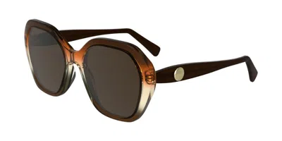 Longchamp Lo759s 209 Women's Sunglasses Brown Size 54