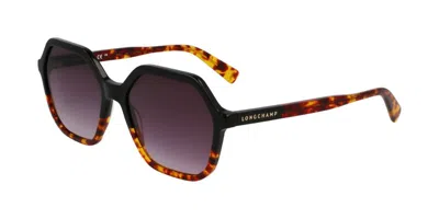 Longchamp Lo760s N 011 Occhiali Da Sole Neri Per Donna