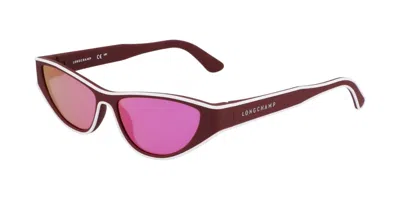 Longchamp Lo761s 602 Women's Sunglasses Burgundy Size 56