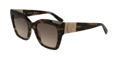 Longchamp Lo762s 308 Women's Sunglasses Green Size 52 In Brown