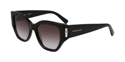 Longchamp Lo764s N 001 Women's Sunglasses Black Size 51