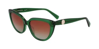 Longchamp Lo766s 300 Women's Sunglasses Green Size 53