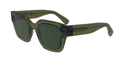 Longchamp Lo771s 302 Occhiali Da Sole Verdi Per Donna In Green