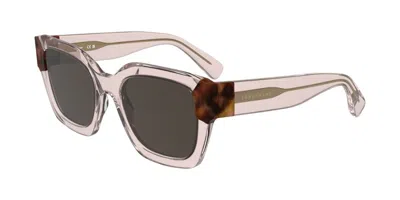 Longchamp Lo771s 613 Occhiali Da Sole Rosa Per Donna In Brown