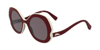 Longchamp Lo780s N 601 Women's Sunglasses Burgundy Size 52