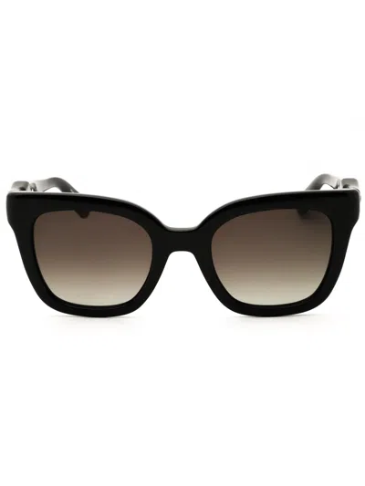 Longchamp Lo793s Sunglasses In Transparent Brown/grey Gradient