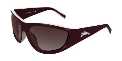 Longchamp Lo796s 608 Occhiali Da Sole Borgogna Per Donna