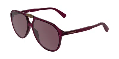 Longchamp Lo800s 601 Women's Sunglasses Burgundy Size 58