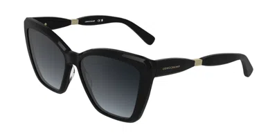 Longchamp Lo803s 001 Women's Sunglasses Black Size 57