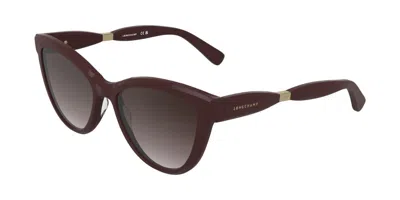 Longchamp Lo804s 601 Women's Sunglasses Burgundy Size 54