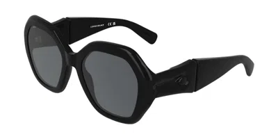 Longchamp Lo814s 001 Women's Sunglasses Black Size 55