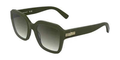 Longchamp Lo816s 319 Women's Sunglasses Green Size 53 In Khaki Green