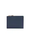 Longchamp Logo-embossed Compact Wallet In Blue