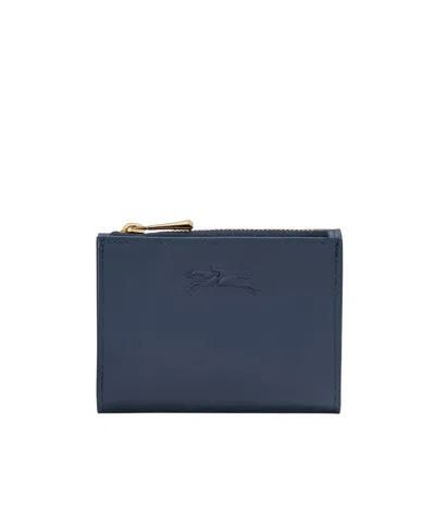LONGCHAMP LOGO-EMBOSSED COMPACT WALLET