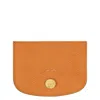 Longchamp Logo-embossed Leather Cardholder In Yellow