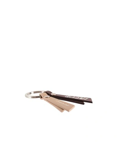 Longchamp Logo Keychain In Nude