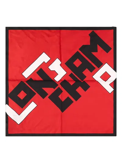 Longchamp Logo-print Scarf In Multi