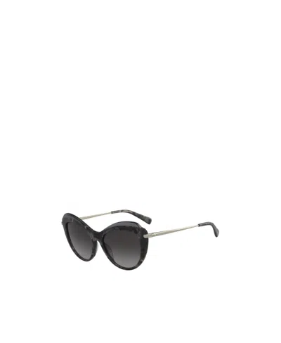 Longchamp Logo Sunglasses In Black