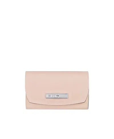Longchamp Logo Wallet In Pink