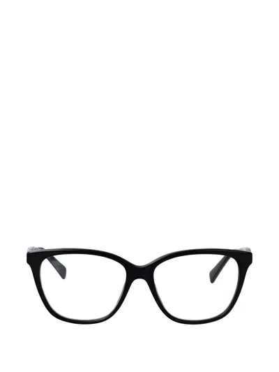 Longchamp Logo-plaque Glasses In Black