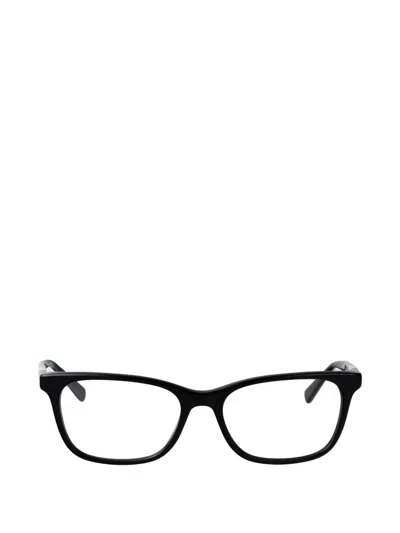 Longchamp Logo-plaque Square-frame Glasses In Black