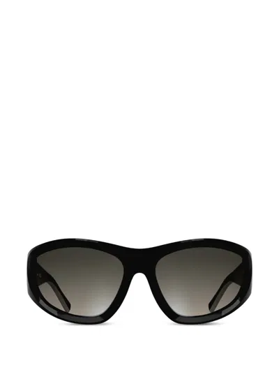 Longchamp Logo-plaque Sunglasses In Black