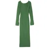 Longchamp Long Dress In Thym