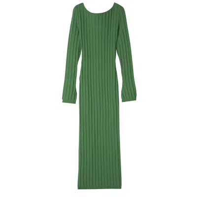Longchamp Long Dress In Thym